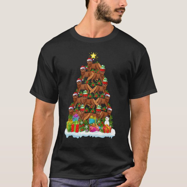 Camiseta Mink   Xmas Holiday   Mink Christmas Tree (Anverso)