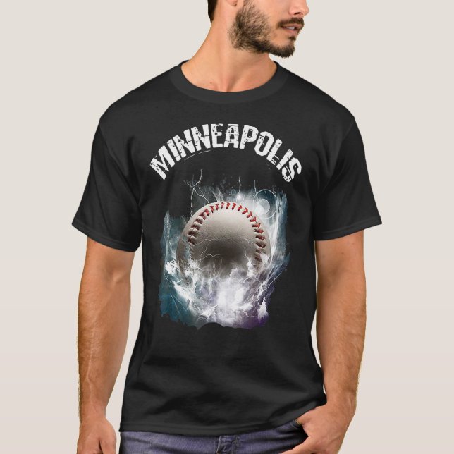 Camiseta Minneapolis Baseball Retro (Anverso)