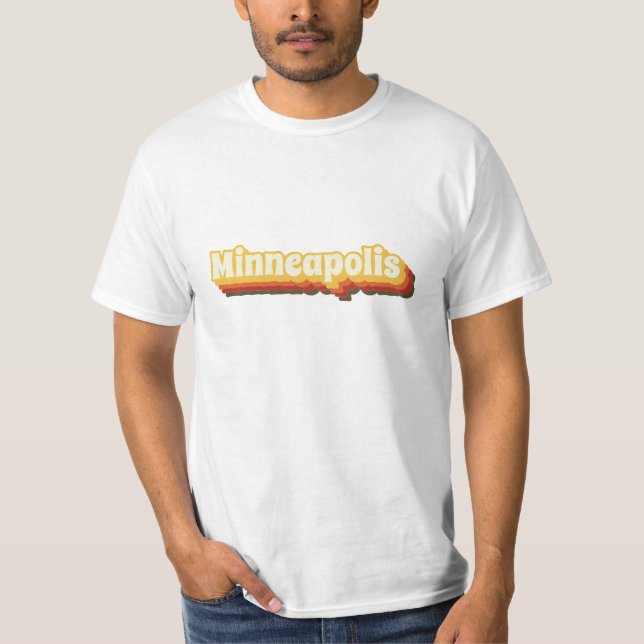 Camiseta Minneapolis Retro Vintage Textos (Anverso)
