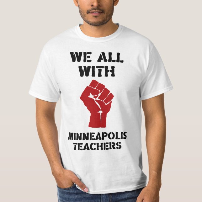 Camiseta Minneapolis teachers Cool Teacher quote stand with (Anverso)