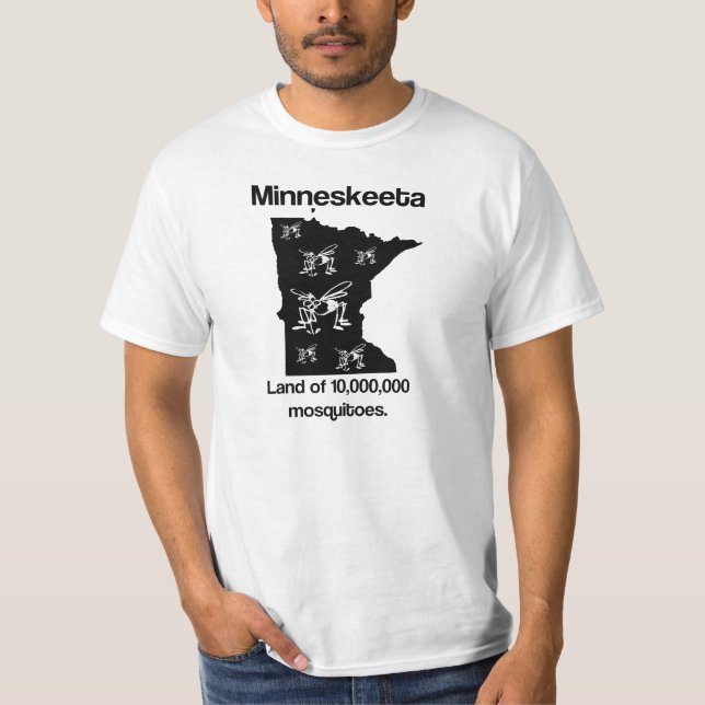 Camiseta Minneskeeta Tierra de mosquitos Funny MN T Shirt (Anverso)