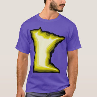 Camiseta Minnesota Amarilla brillante sobredimensionada