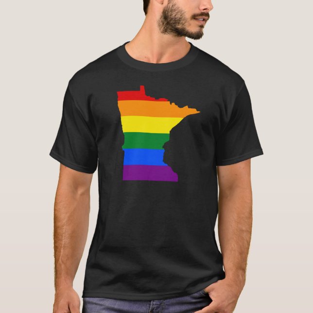 Camiseta Minnesota arcoiris (Anverso)