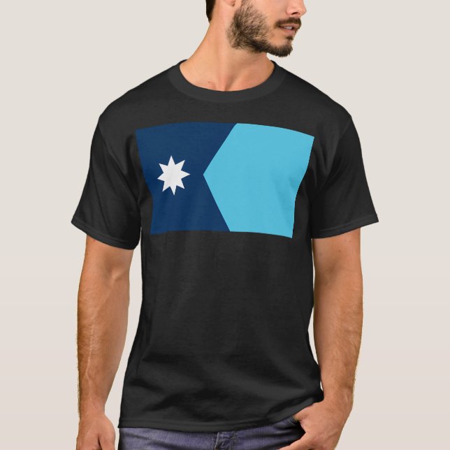 Camiseta Minnesota - Bandera De Estado (Anverso)