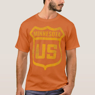 Camiseta Minnesota - Carretera de los Estados Unidos con ma