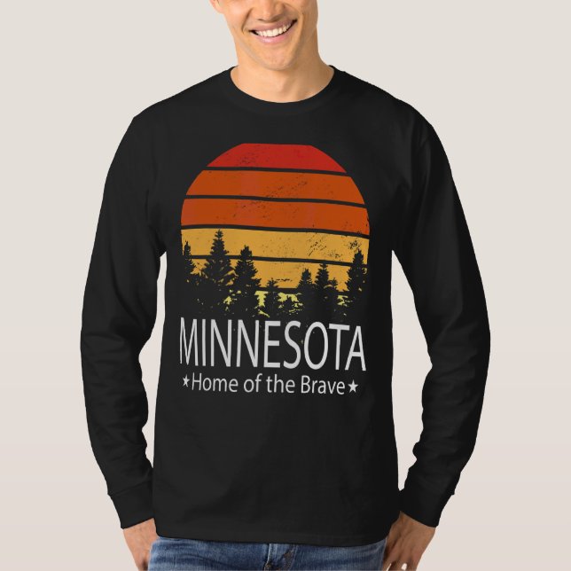 Camiseta Minnesota, Casa De Estado Del Valiente Amor Minnes (Anverso)