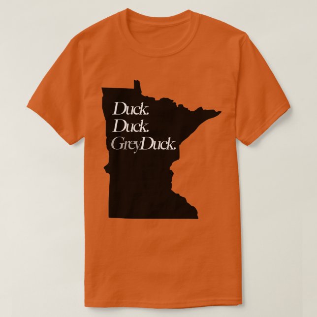 Camiseta Minnesota Duck Gray Duck (Diseño del anverso)