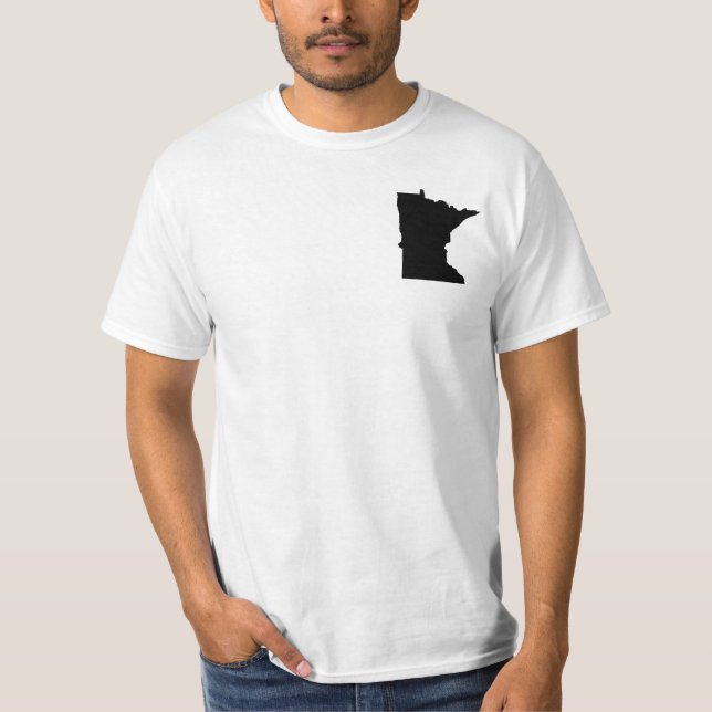Camiseta Minnesota en blanco y negro (Anverso)