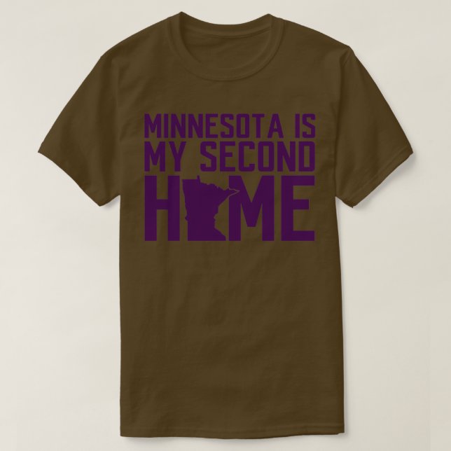 Camiseta Minnesota Es Mi Segunda Casa (Diseño del anverso)