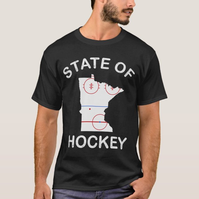 Camiseta Minnesota Estado de Hockey Hoodie Estado de Hockey (Anverso)