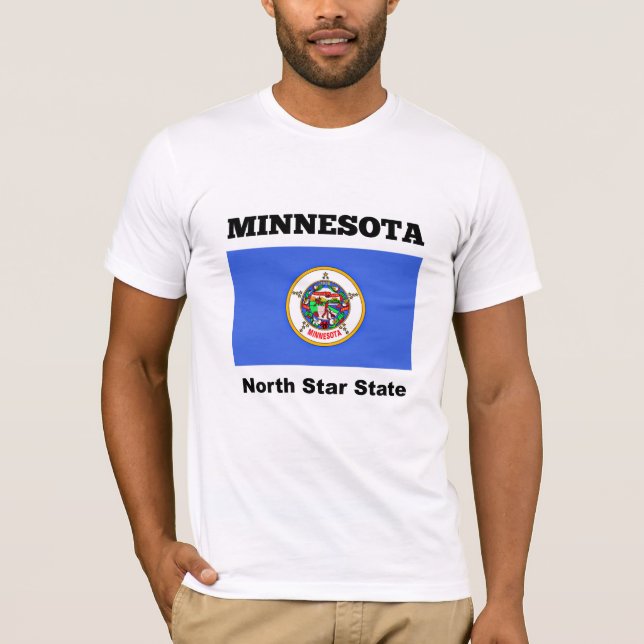 Camiseta Minnesota, Estado del Estrella Norte, (Anverso)