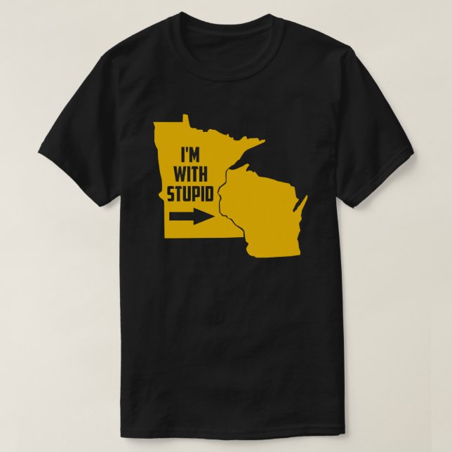 Camiseta Minnesota estoy con estúpido (Diseño del anverso)
