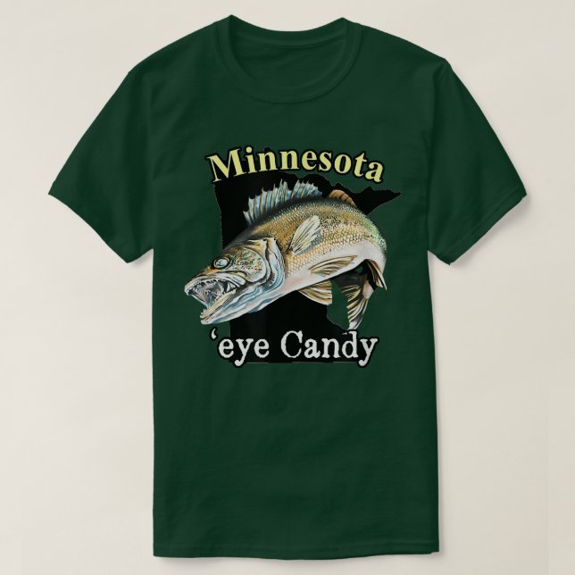 Camiseta Minnesota Eye Candy Funny Walleye 810 (Diseño del anverso)