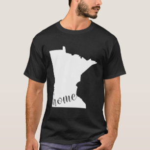 Camiseta Minnesota Home State Map Hoodie