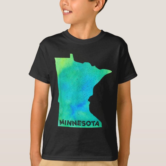 Camiseta Minnesota Home State Women Men Kid Roots Map Love  (Anverso)