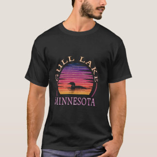 Camiseta Minnesota - Lago De Gull Con Atardecer Lleno - Lag