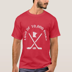 Camiseta Minnesota Land Of 10000 Rinks Hockey Sobre Hielo E