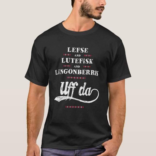Camiseta Minnesota Lefse Uff Da Vintage (Anverso)