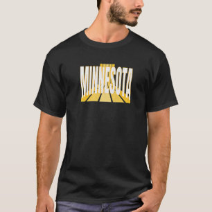 Camiseta Minnesota Minnesota morada y amarilla retro estria
