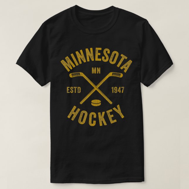 Camiseta Minnesota MN Regalo de cosecha de hockey sobre hie (Diseño del anverso)