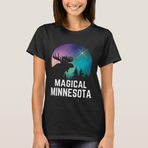 Camiseta Minnesota Moose Northern Aurora Borealis ilumina m