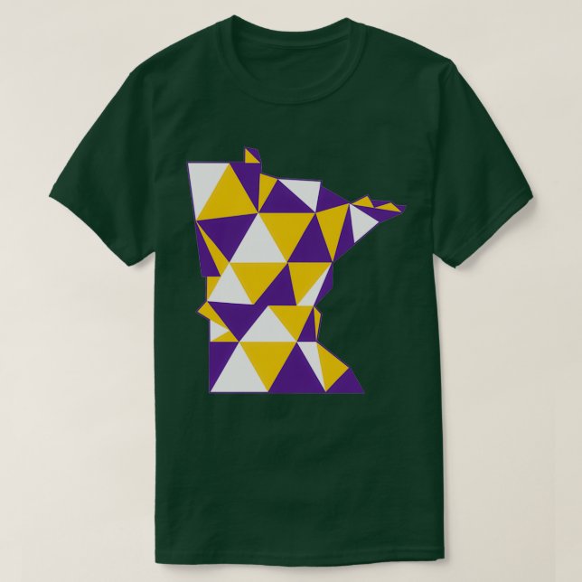 Camiseta Minnesota morado y oro (Diseño del anverso)