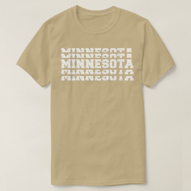 Camiseta Minnesota Stacking Vintage (Diseño del anverso)