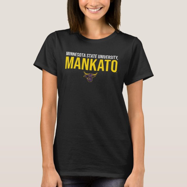 Camiseta Minnesota State Mankato Mavericks Stacked (Anverso)