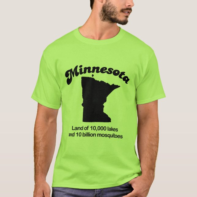 Camiseta Minnesota - tierra de 10.000 lagos (Anverso)