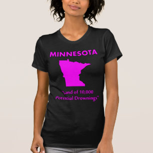 Camiseta Minnesota - Tierra de 10,000 Posibles Ahogamientos