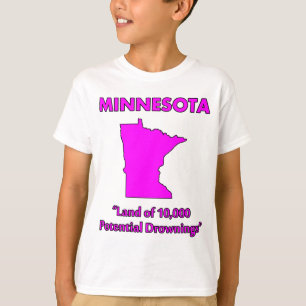 Camiseta Minnesota - Tierra de 10,000 Posibles Ahogamientos