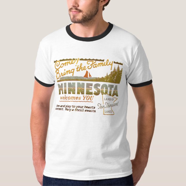 Camiseta Minnesota - tierra de los lagos ten Thousand (Anverso)