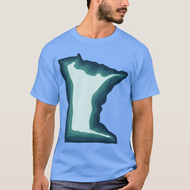Camiseta Minnesota Verde azulada verde azul (Anverso)