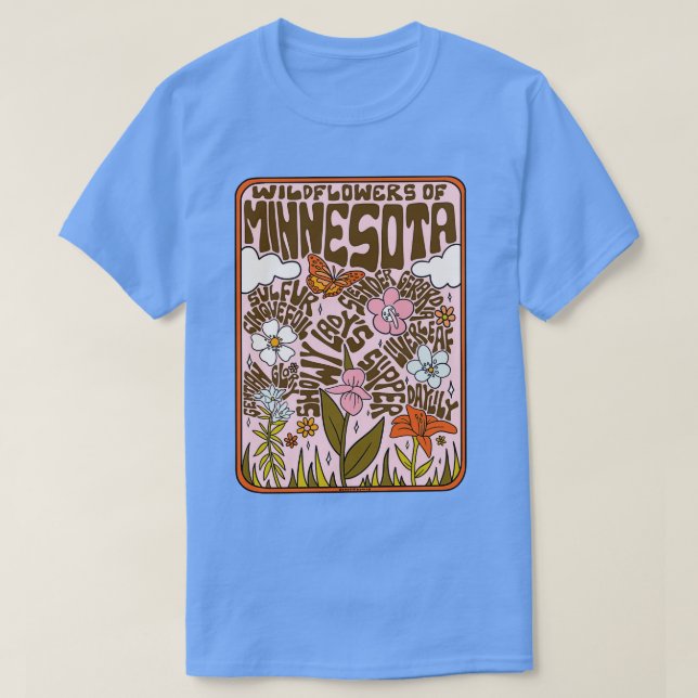 Camiseta Minnesota Wildflowers (Diseño del anverso)