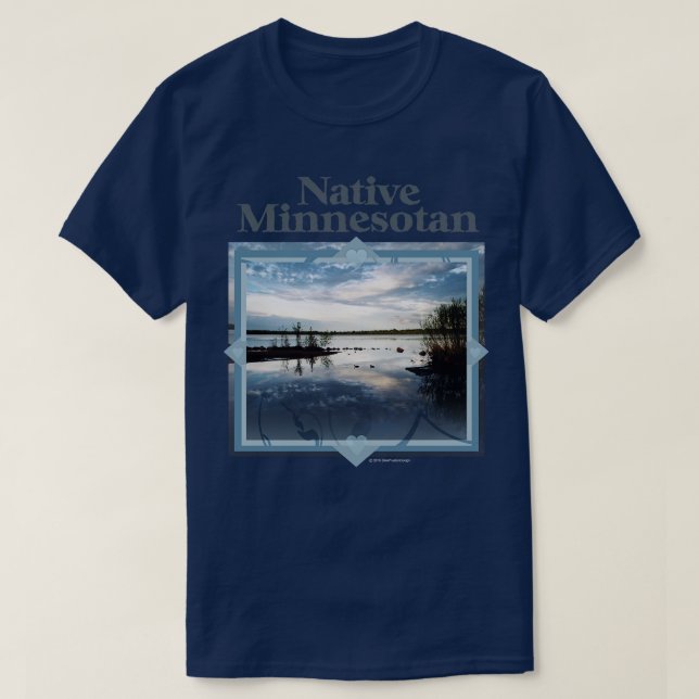 Camiseta Minnesotan nativo (Diseño del anverso)