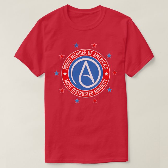 Camiseta Minoría atea más desconfiada (Diseño del anverso)