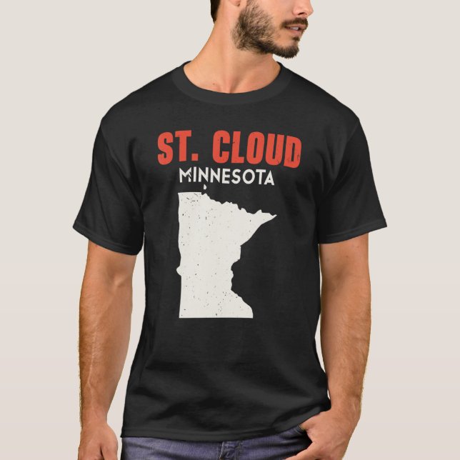 Camiseta Minorías de viaje de St Cloud Minnesota USA State  (Anverso)