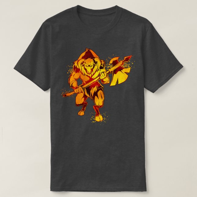 Camiseta Minotauro de mitología griega (Diseño del anverso)