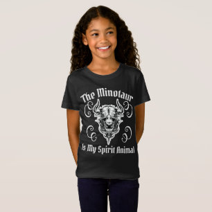 Camiseta Minotauro Mi Espíritu Animal Antiguo Mitología Gri