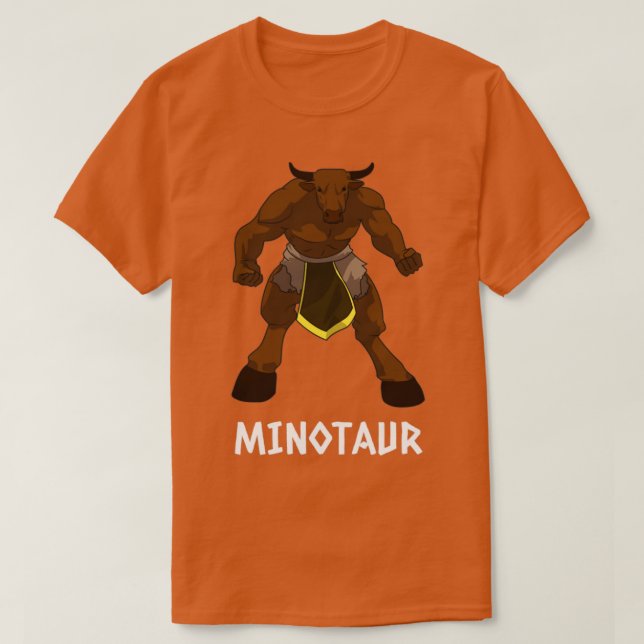 Camiseta Minotauro para personas que aman la mitología grie (Diseño del anverso)