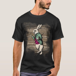 Camiseta Mint. de conejo blanco Wonderland