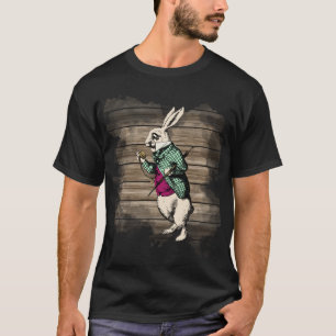 Camiseta Mint. de conejo blanco Wonderland