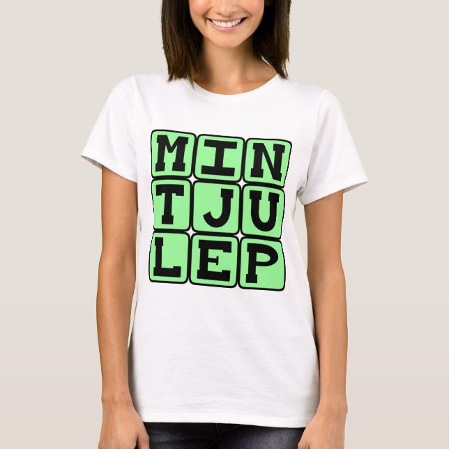 Camiseta Mint Julep, Bebida Mentolada (Anverso)
