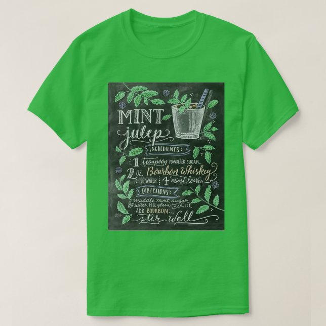Camiseta Mint Julep Blackboard (Diseño del anverso)
