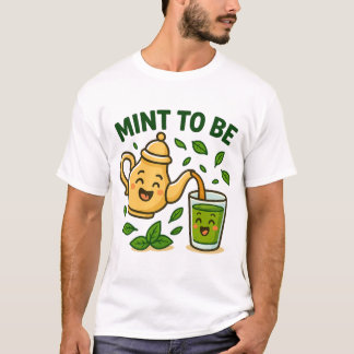 Camiseta Mint to Be – Funny Moroccan Tea Cartoon