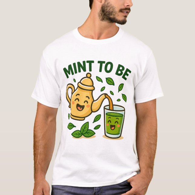 Camiseta Mint to Be – Funny Moroccan Tea Cartoon (Anverso)