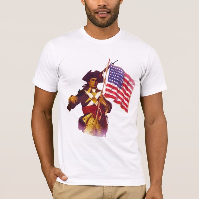 CAMISETA MINUTEMAN CON LA BANDERA (Anverso)
