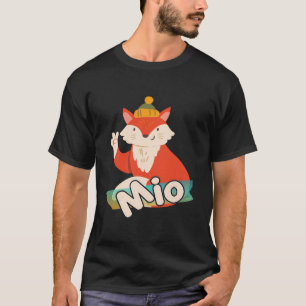 Camiseta Mio - Cute Nombre De Niño Con Guay Fox