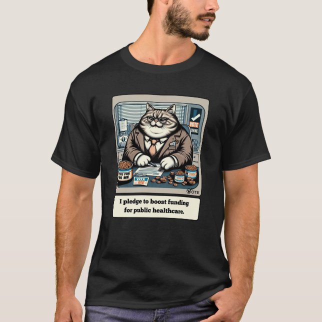 Camiseta Mios maliciosos: El ingenioso gato político (Anverso)