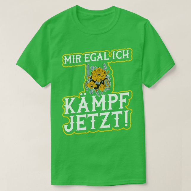 Camiseta Mir Egal Ich Kmpfe Jetzt W20 Rollenspiel Wrfel (Diseño del anverso)